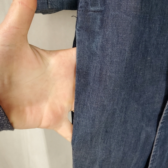 $595 Malia Mills Women's Blue Denim Jumpsuit Size 2 - Picture 13 of 14